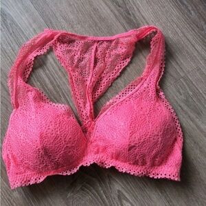 Victoria's Secret Hot Pink Lace Bra